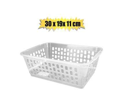 Basket plastic natural 30x19x11cm