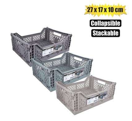 BASKET PLASTIC COLLAPSIBLE 4L 27x17x10cm