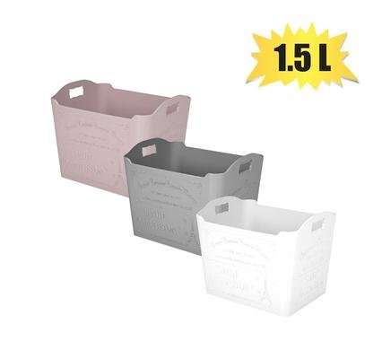 Basket plastic paris 1,5l 16x12x13cm