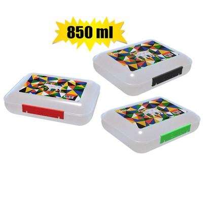 LUNCH BOX PLASTIC 850ml PATRIOTIC COLOURS