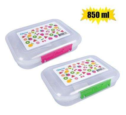 Lunch box plastic 850ml fruit design