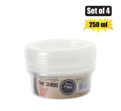Food Storage Containers 250ml, 4-piece