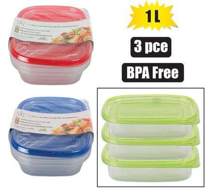 Container set lite 1l 3 Piece