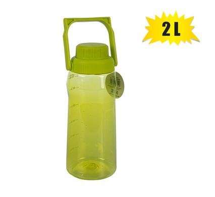 Water bottle plastic 2l w/handle