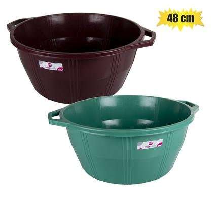 Basin plastic 48cm deep w/handles
