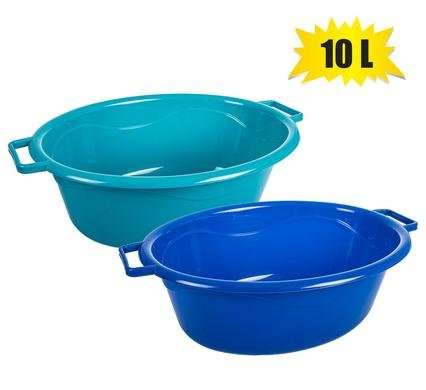 BASIN PLASTIC 34x48x16cm OVAL 10L