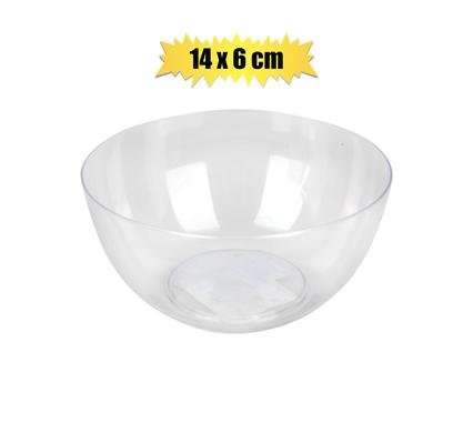 SALAD BOWL CLEAR 14cm DIA 6cm