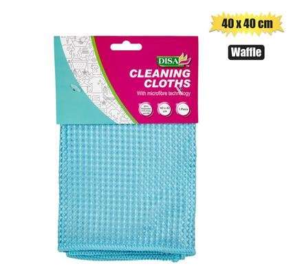 CLOTH MICROFIBRE 40x40cm 1 Piece WAFFEL