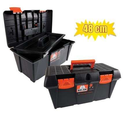 Toolbox w/tray plastic 48cm