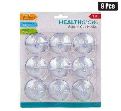 Hook plastic suction 9 Piece