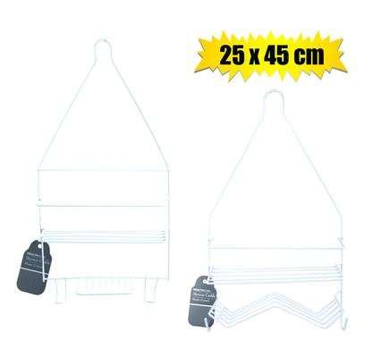 Shower caddy metal plastic-coated 45x25cm