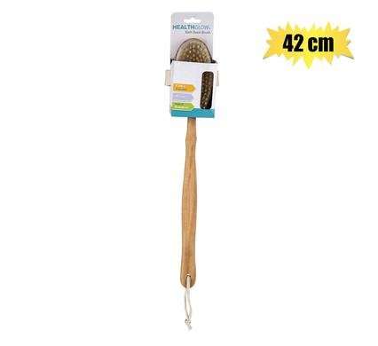 Bath basics bristle brush wooden hndle 42cm