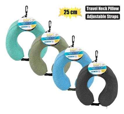 TRAVEL NECK PILLOW ADJUSTABLE STRAP 25cm