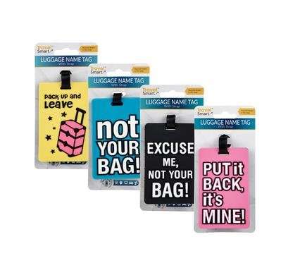 Travel luggage tag assorted designs