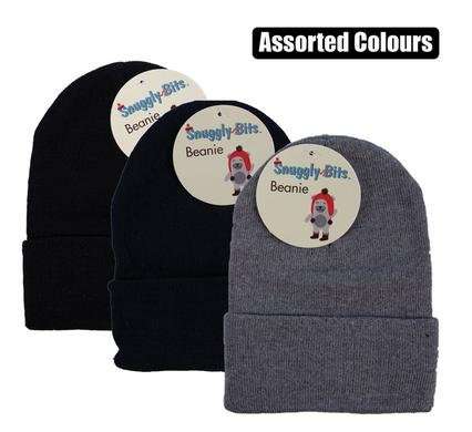 Beanie adult plain colours assorted