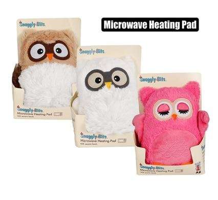 Microwave heatping pad owl designs