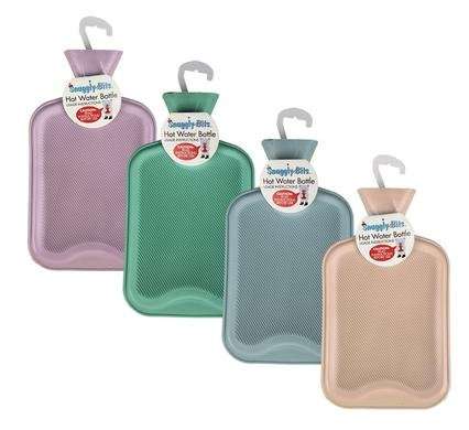 Hotwater bottle rubber ribbed assorted