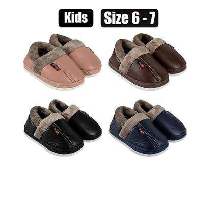 SLIPPER KIDS W/LINING SIZE 6-7