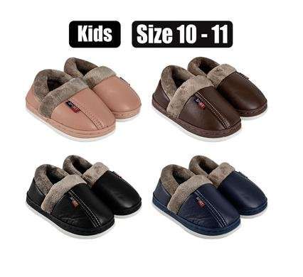 SLIPPER KIDS W/LINING SIZE 10-11