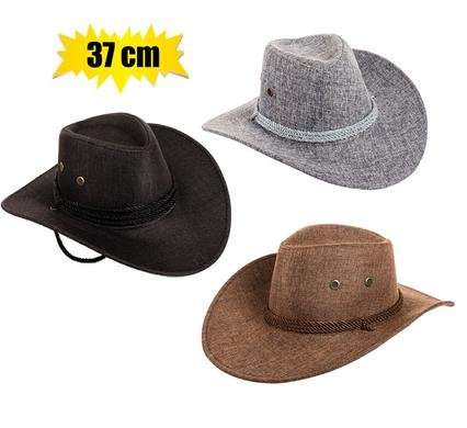 HAT MENS WOVEN COWBOY ASSORTED 37cm