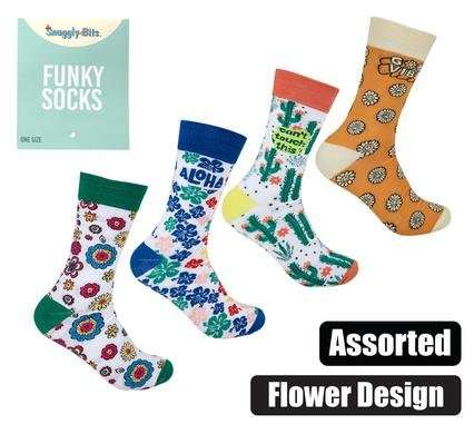 SOCKS UNISEX FLORAL DESIGNS