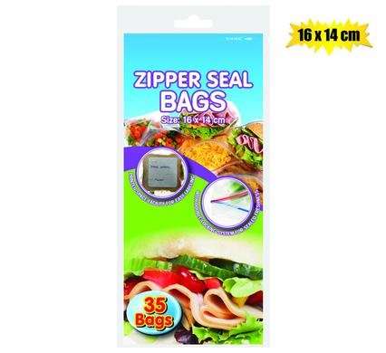 Zipper Seal Sandwich Bag, 16 X 14cm