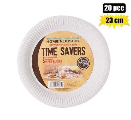 Picnic plates paper 23cm 20 Piece