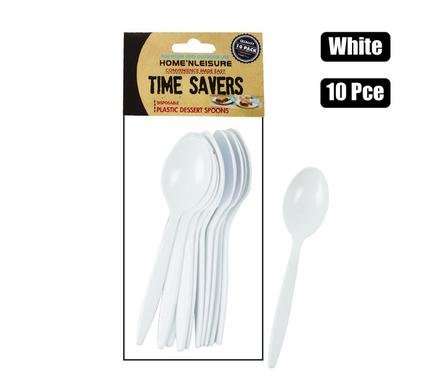 Cutlery plastic dessert-spoons 10 Piece