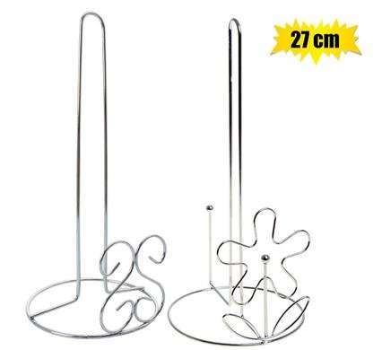 Paper towel holder-chr plated flower