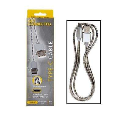 Usb cable type c 1.0 amp alum 1m