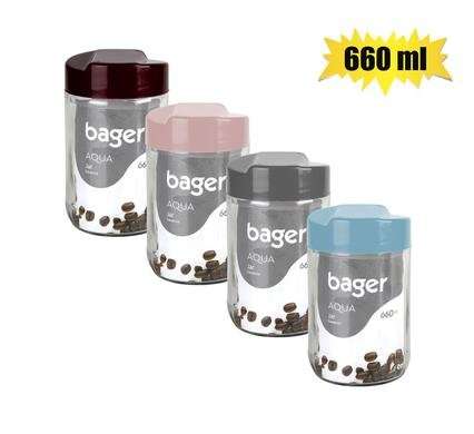 Storage-jar gls aqua 660ml