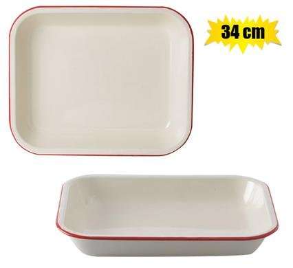 Baking pan 27x34cm enamel