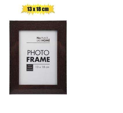 Picture-frame pl mahogany look 13x18cm