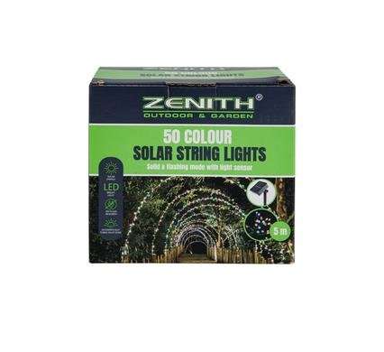 Solar garden light string colours 50's