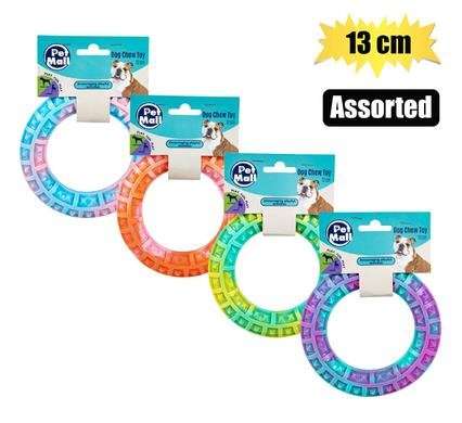 Pet dog toy ring tpr hard 13cm