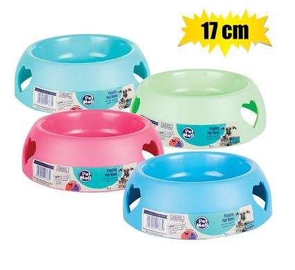 Pet dog/cat bowl matt finish 17x5cm