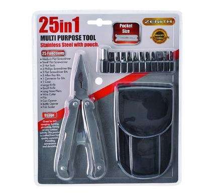 P/tool 25-in-1 s/s-bits w/pouch