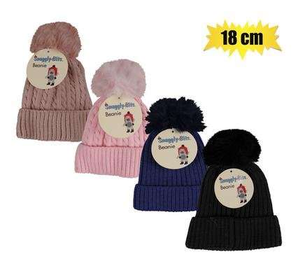 Beanie kids w/tassle asstd