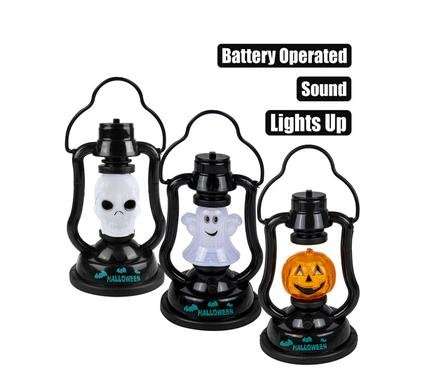 Orn light lantern oil w/sound b/o asstd/ Priced per Lantern
