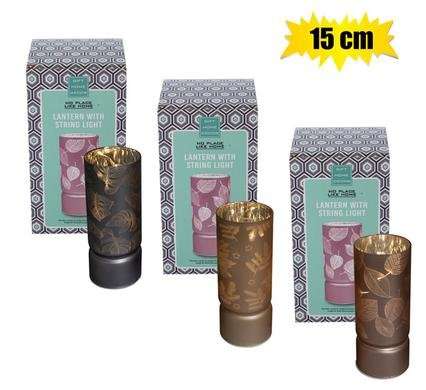 Orn light lantern gls 15cm