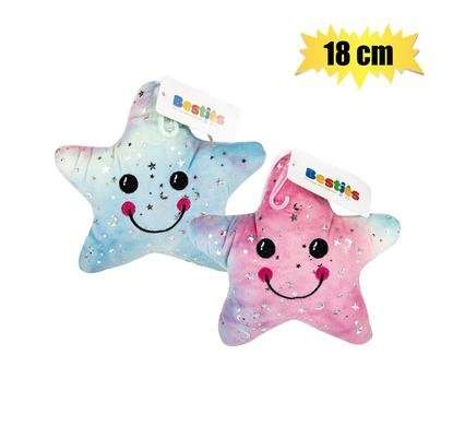 Plush smiling star tie-dye 18cm