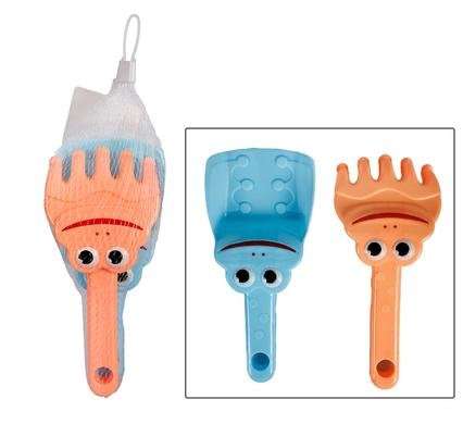 Beach-set spade & rake big eyes