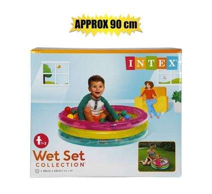 Intex ball pit & 50 balls 3-ring 86x25cm