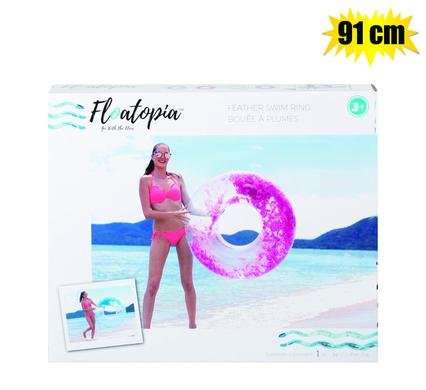Inflatable round tube feathers 91cm astd