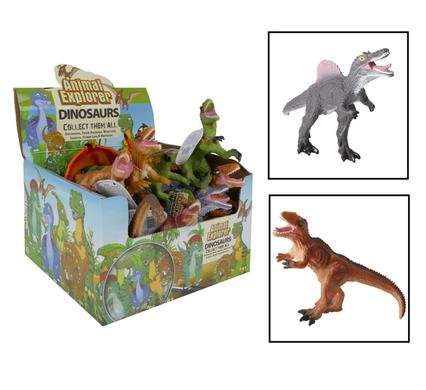 Animals dinosaur w/whistle 19-23cm