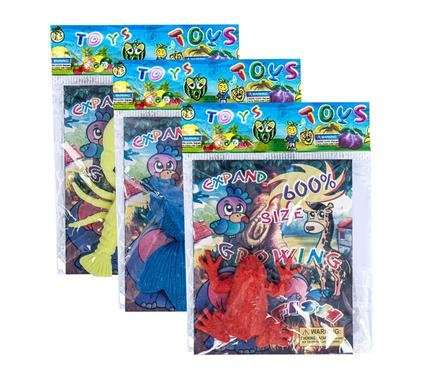 Novelty growing animals 4-7cm assorted/Priced per Animal