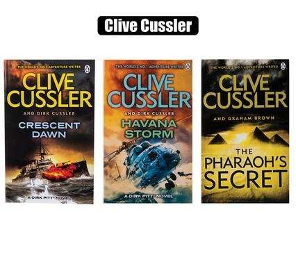 Book novel a-format clive cussler assorted/Priced per book