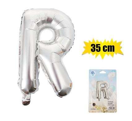 Balloon foil silver r 35cm