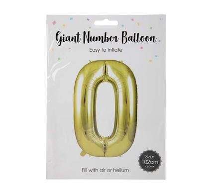 Balloon helium foil gold 0 106cm f-04