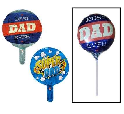 Balloon air fill w/stick father's day